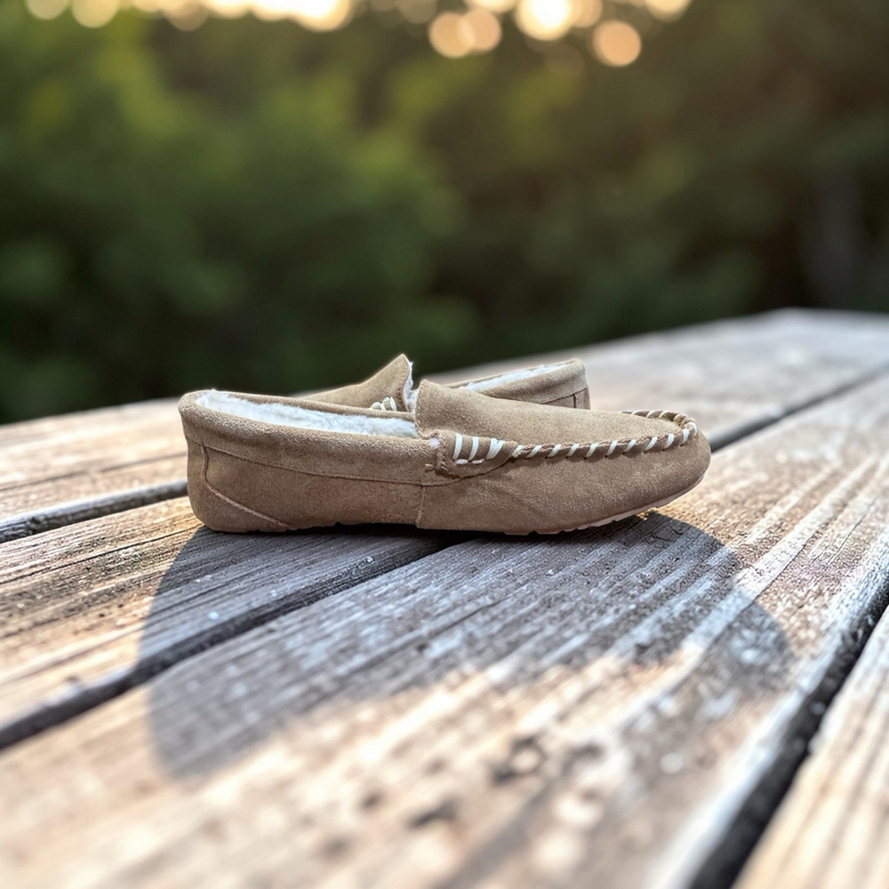 Clarks Suede Moccasin Slippers